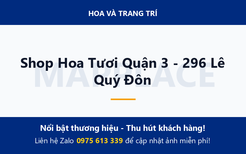 Shop Hoa Tươi Quận 3 - 296 Lê Quý Đôn