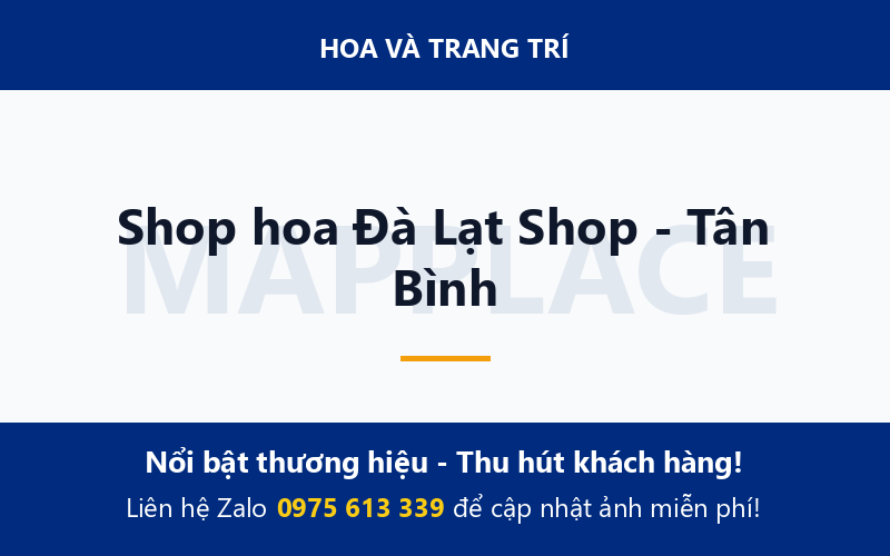 Shop hoa Đà Lạt Shop - Tân Bình