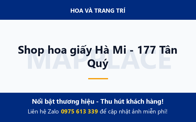 Shop hoa giấy Hà Mi - 177 Tân Quý