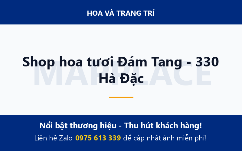 Shop hoa tươi Đám Tang - 330 Hà Đặc