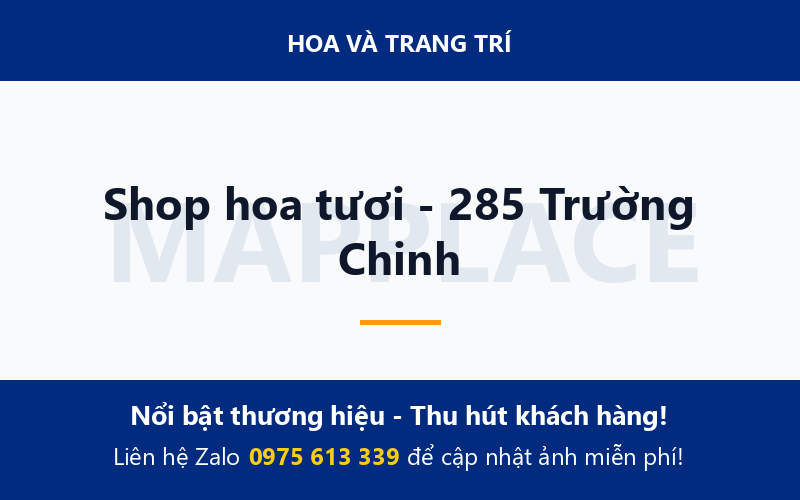 Shop hoa tươi - 285 Trường Chinh