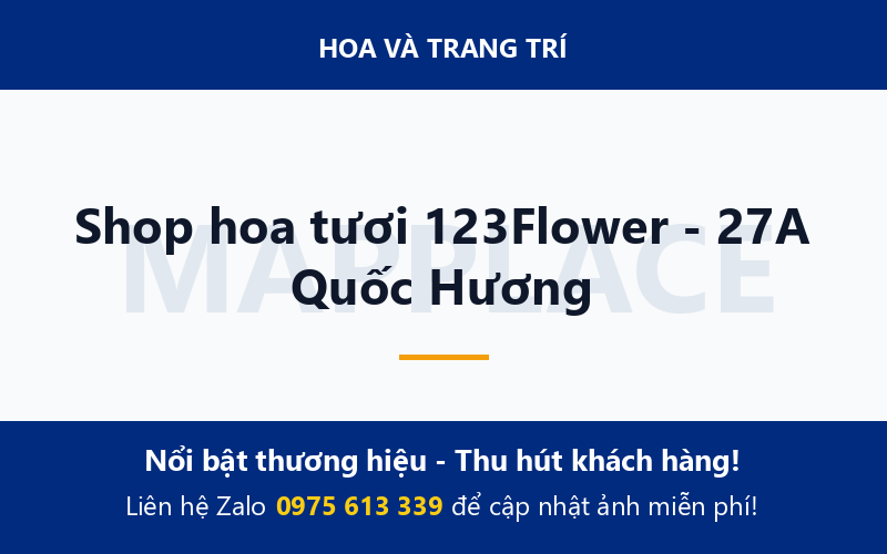Shop hoa tươi 123Flower - 27A Quốc Hương