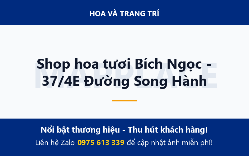 Shop hoa tươi Bích Ngọc - 37/4E Đường Song Hành