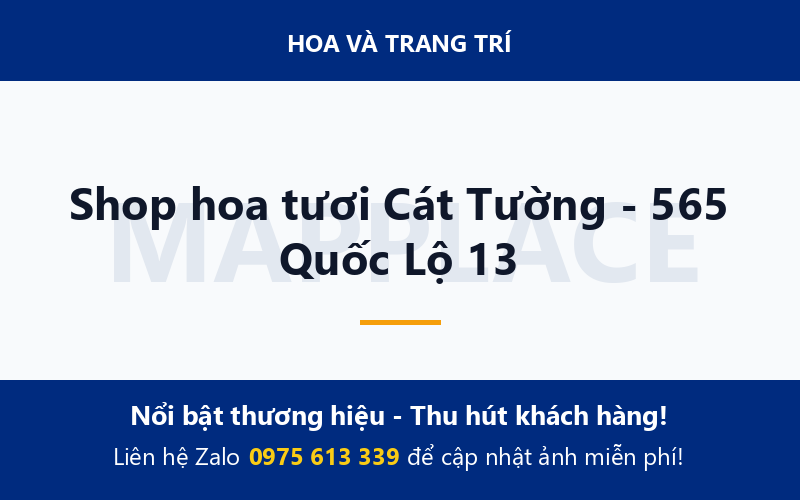 Shop hoa tươi Cát Tường - 565 Quốc Lộ 13