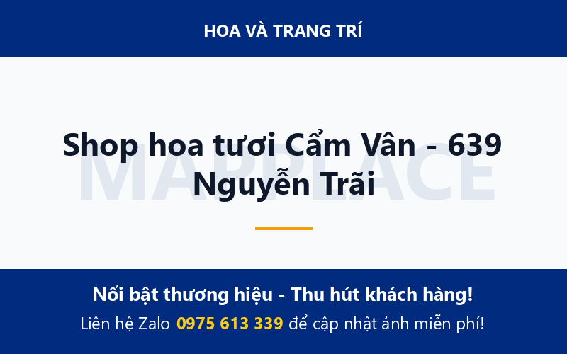 Shop hoa tươi Cẩm Vân - 639 Nguyễn Trãi