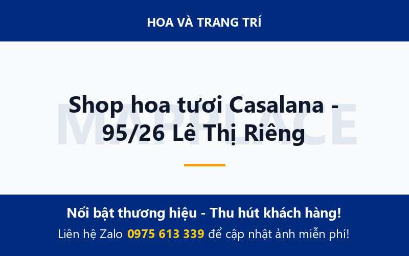 Shop hoa tươi Casalana - 95/26 Lê Thị Riêng