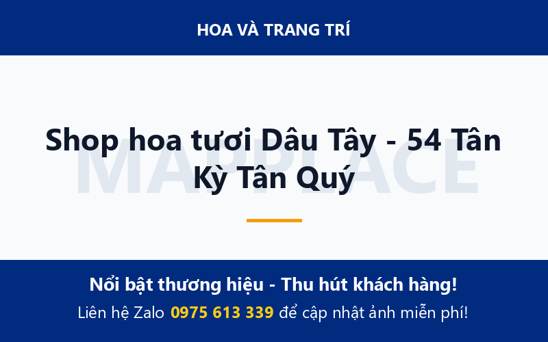 Shop hoa tươi Dâu Tây - 54 Tân Kỳ Tân Quý