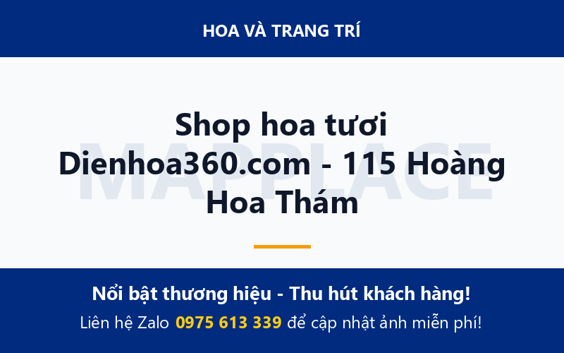 Shop hoa tươi Dienhoa360.com - 115 Hoàng Hoa Thám