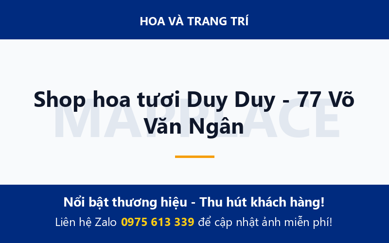 Shop hoa tươi Duy Duy - 77 Võ Văn Ngân