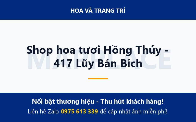 Shop hoa tươi Hồng Thúy - 417 Lũy Bán Bích