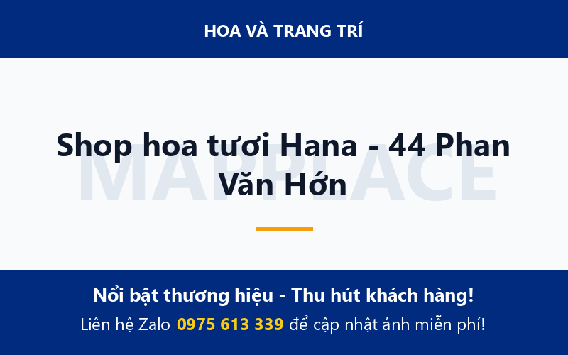 Shop hoa tươi Hana - 44 Phan Văn Hớn