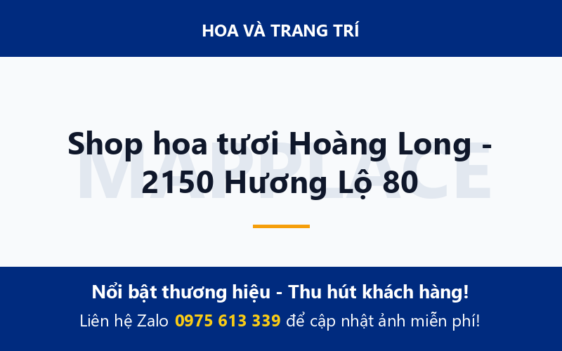 Shop hoa tươi Hoàng Long - 2150 Hương Lộ 80