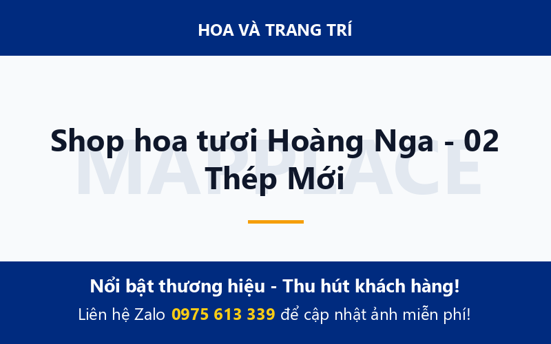 Shop hoa tươi Hoàng Nga - 02 Thép Mới
