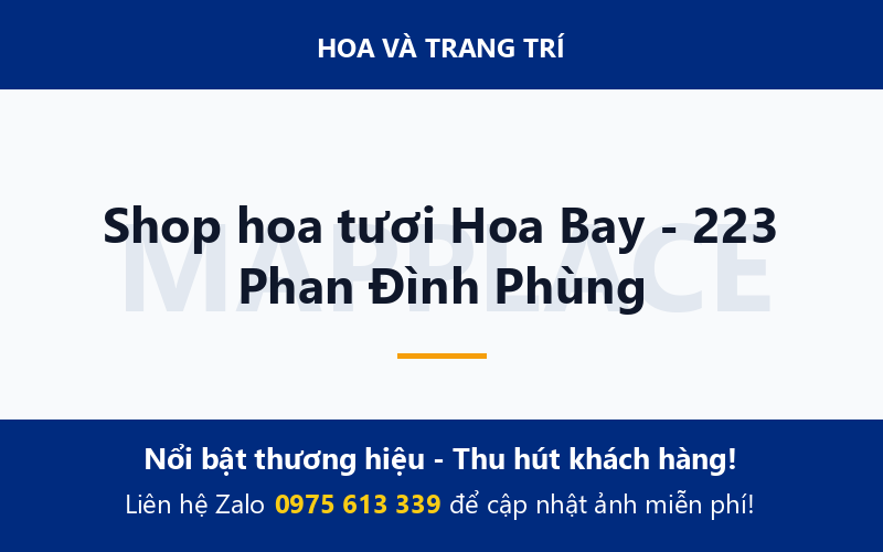 Shop hoa tươi Hoa Bay - 223 Phan Đình Phùng