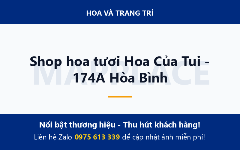 Shop hoa tươi Hoa Của Tui - 174A Hòa Bình