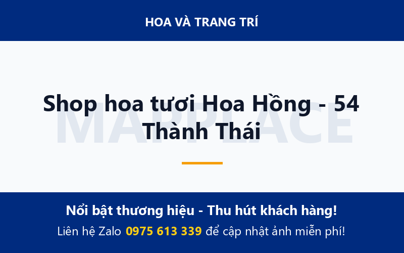 Shop hoa tươi Hoa Hồng - 54 Thành Thái