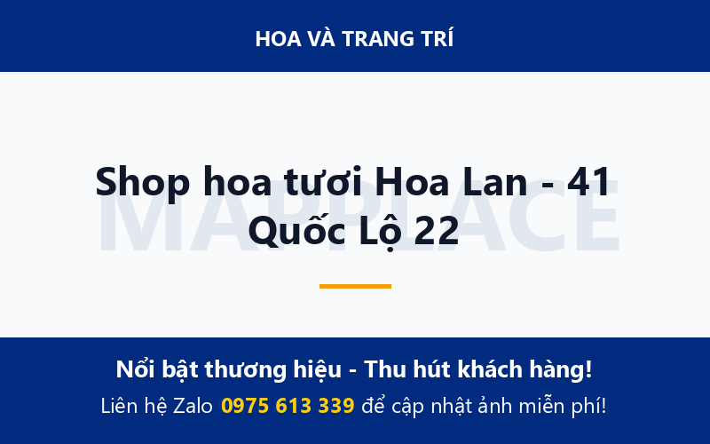 Shop hoa tươi Hoa Lan - 41 Quốc Lộ 22