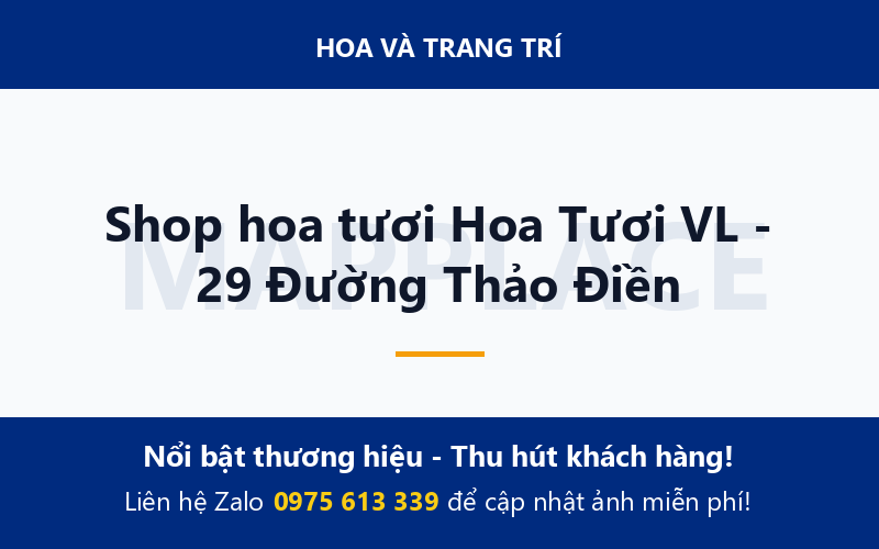 Shop hoa tươi Hoa Tươi VL - 29 Đường Thảo Điền