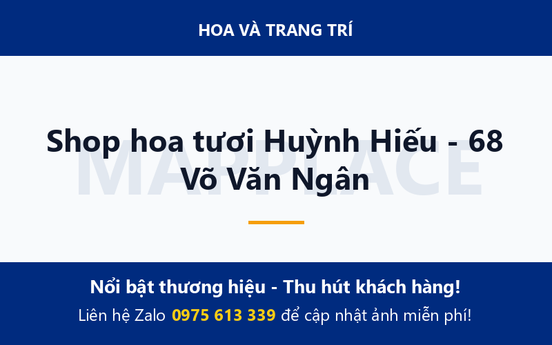 Shop hoa tươi Huỳnh Hiếu - 68 Võ Văn Ngân