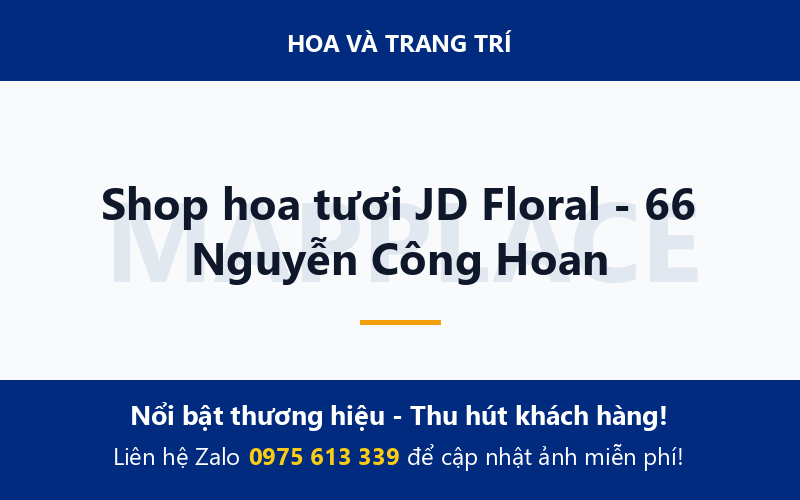 Shop hoa tươi JD Floral - 66 Nguyễn Công Hoan