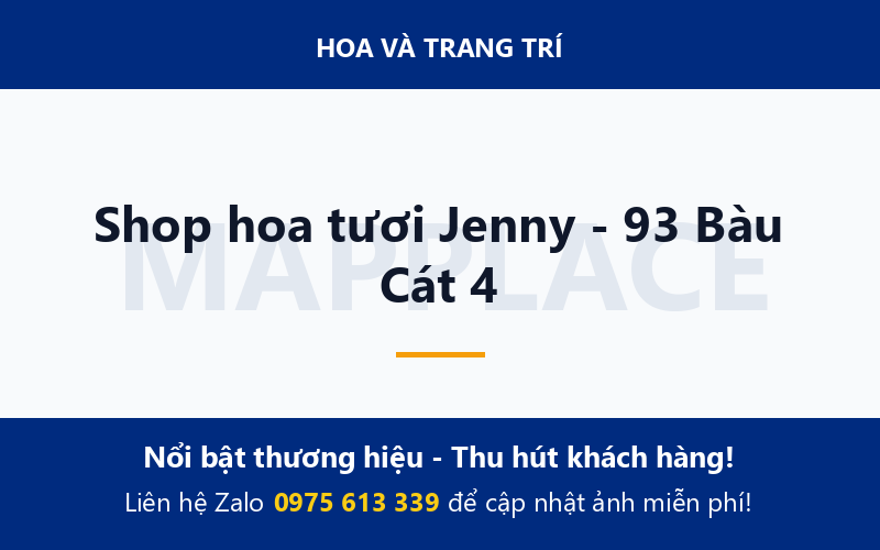 Shop hoa tươi Jenny - 93 Bàu Cát 4
