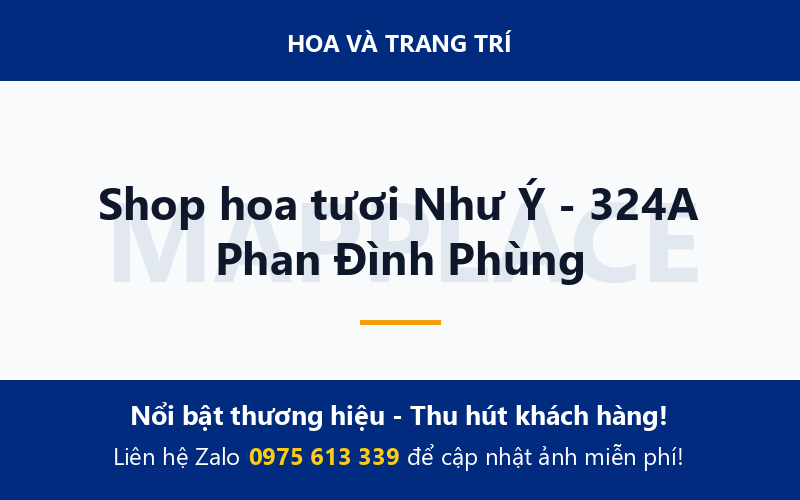 Shop hoa tươi Như Ý - 324A Phan Đình Phùng