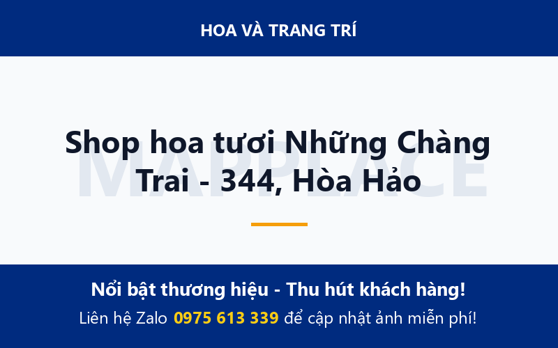 Shop hoa tươi Những Chàng Trai - 344, Hòa Hảo
