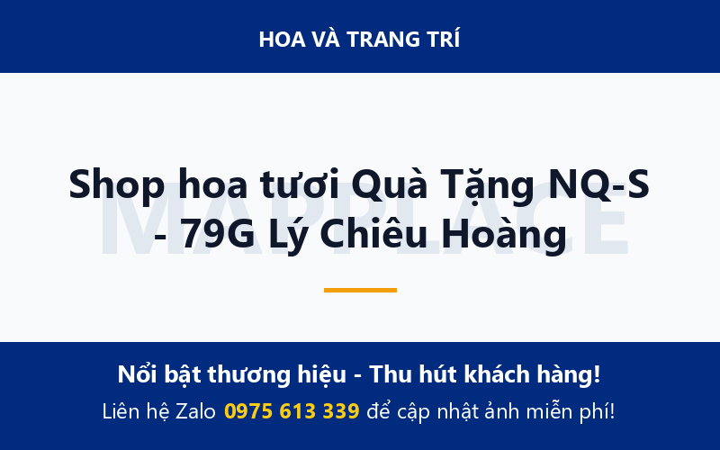 Shop hoa tươi Quà Tặng NQ-S - 79G Lý Chiêu Hoàng