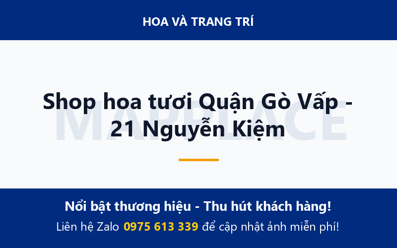 Shop hoa tươi Quận Gò Vấp - 21 Nguyễn Kiệm