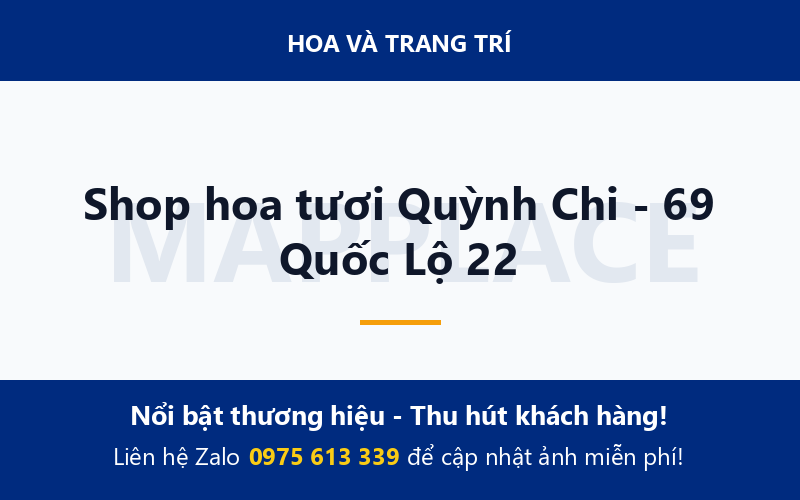 Shop hoa tươi Quỳnh Chi - 69 Quốc Lộ 22