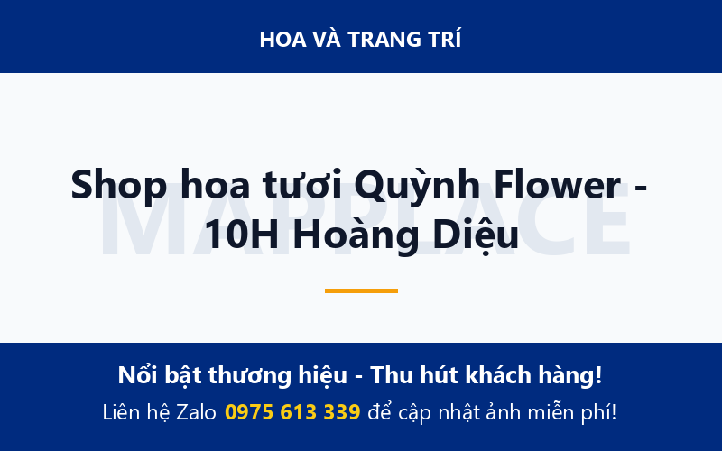 Shop hoa tươi Quỳnh Flower - 10H Hoàng Diệu