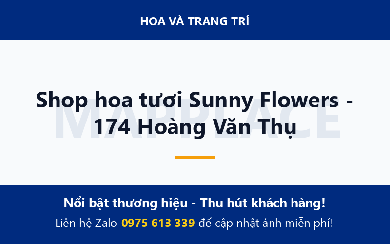 Shop hoa tươi Sunny Flowers - 174 Hoàng Văn Thụ