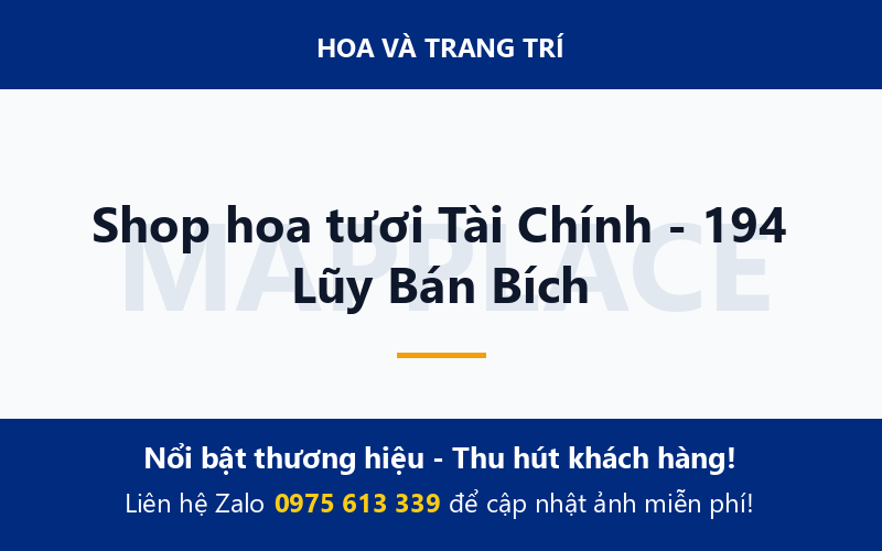 Shop hoa tươi Tài Chính - 194 Lũy Bán Bích