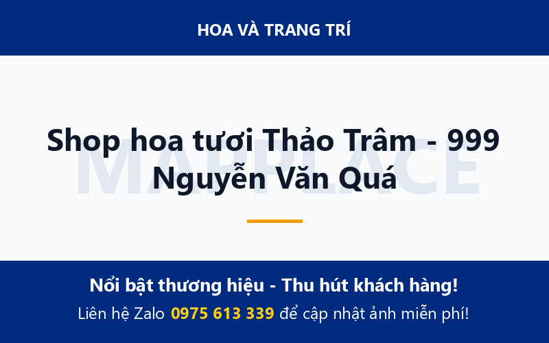 Shop hoa tươi Thảo Trâm - 999 Nguyễn Văn Quá