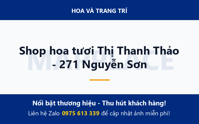 Shop hoa tươi Thị Thanh Thảo - 271 Nguyễn Sơn