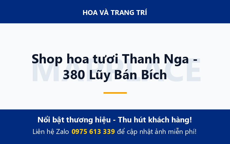 Shop hoa tươi Thanh Nga - 380 Lũy Bán Bích