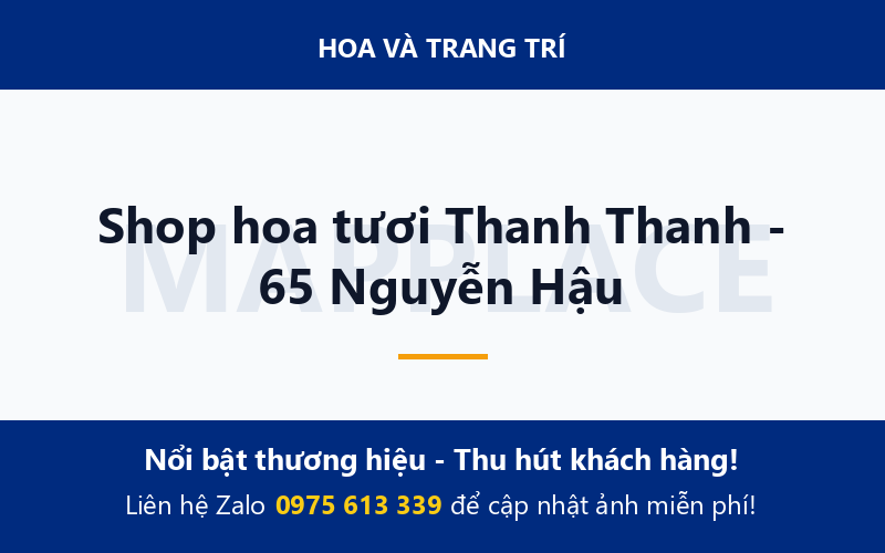 Shop hoa tươi Thanh Thanh - 65 Nguyễn Hậu