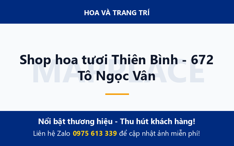 Shop hoa tươi Thiên Bình - 672 Tô Ngọc Vân