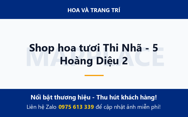 Shop hoa tươi Thi Nhã - 5 Hoàng Diệu 2