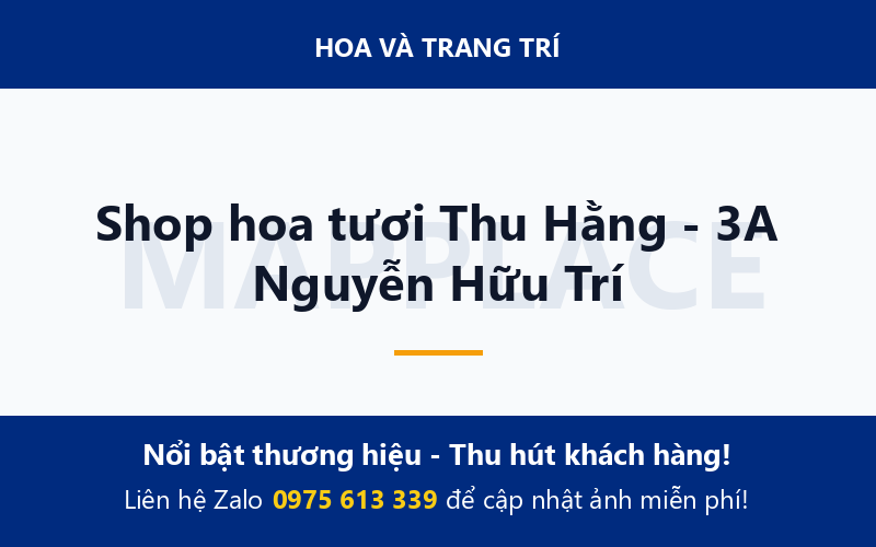 Shop hoa tươi Thu Hằng - 3A Nguyễn Hữu Trí