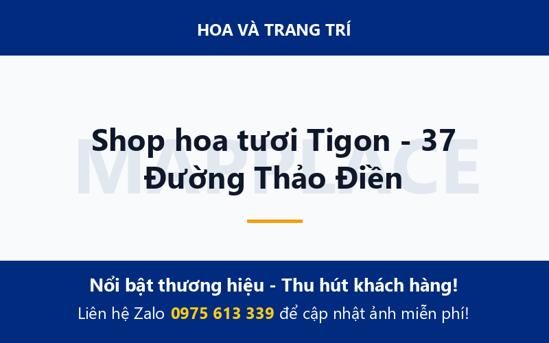 Shop hoa tươi Tigon - 37 Đường Thảo Điền