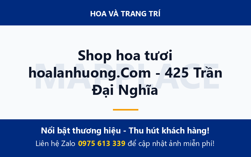 Shop hoa tươi hoalanhuong.Com - 425 Trần Đại Nghĩa