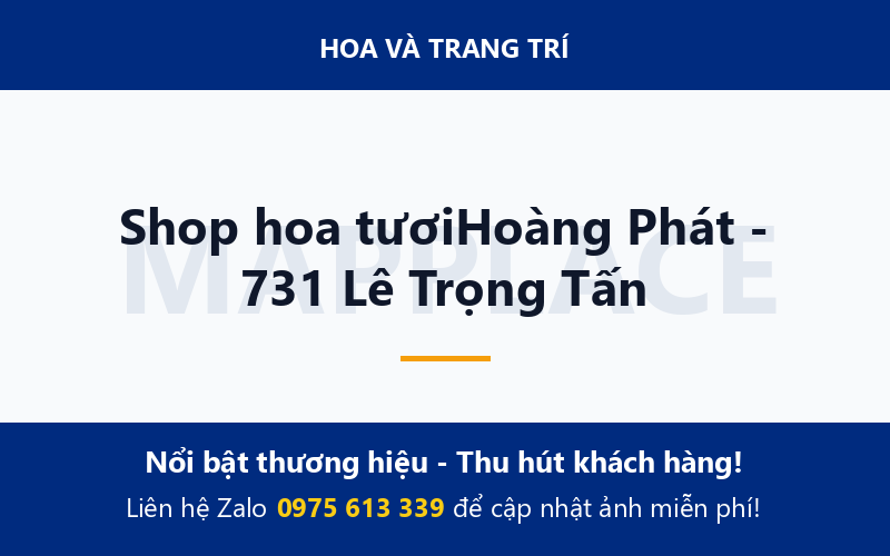 Shop hoa tươiHoàng Phát - 731 Lê Trọng Tấn