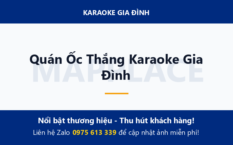 Quán Ốc Thắng Karaoke Gia Đình