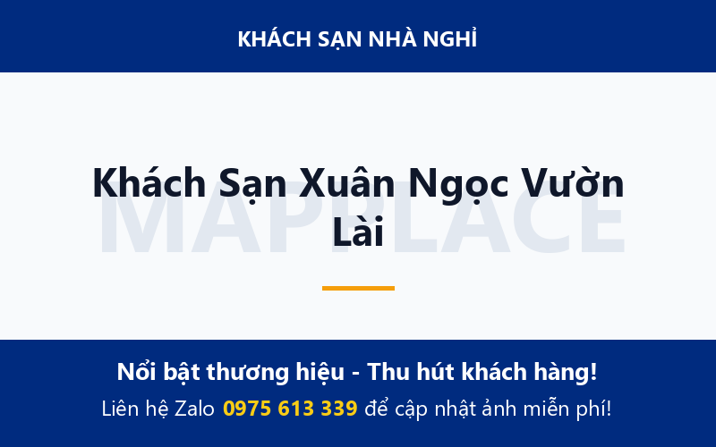 Khách Sạn Xuân Ngọc Vườn Lài