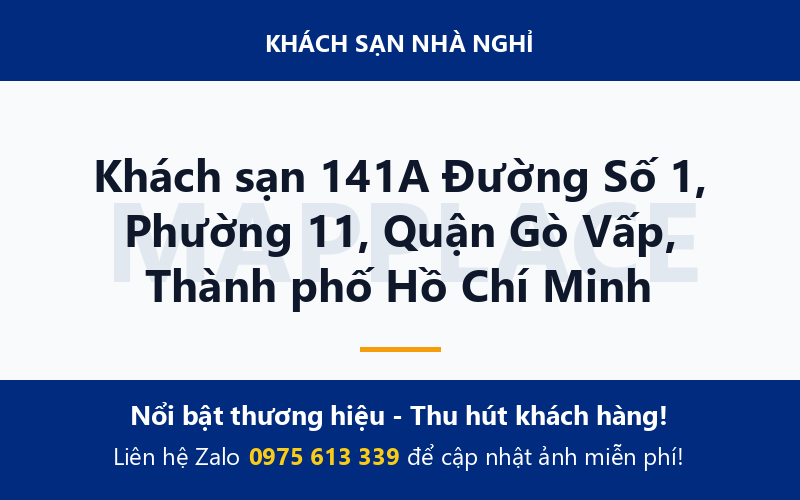 Khách sạn 141A Đường Số 1, Phường 11, Quận Gò Vấp, Thành phố Hồ Chí Minh