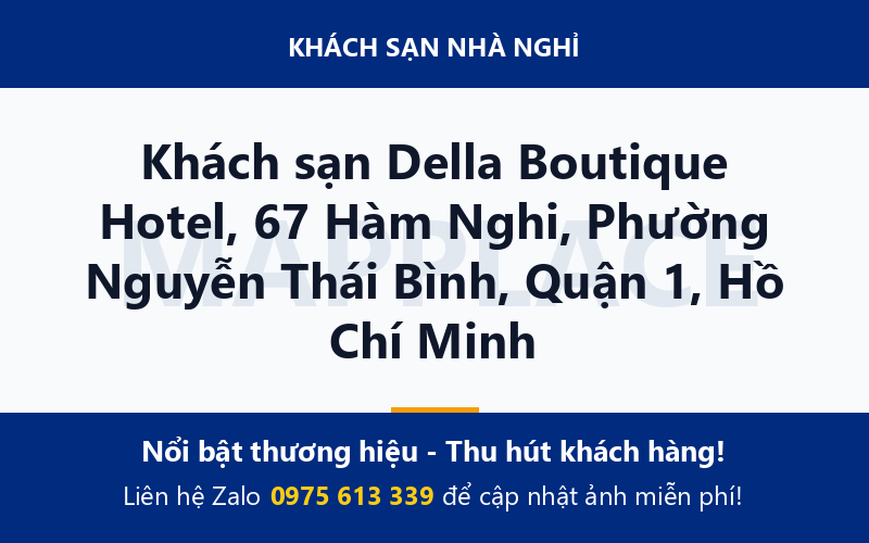 Khách sạn Della Boutique Hotel, 67 Hàm Nghi, Phường Nguyễn Thái Bình, Quận 1, Hồ Chí Minh