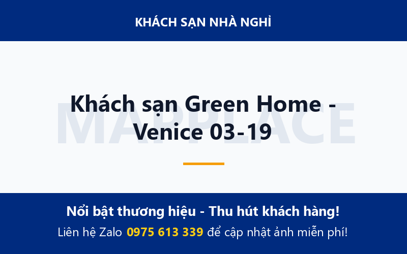 Khách sạn Green Home - Venice 03-19