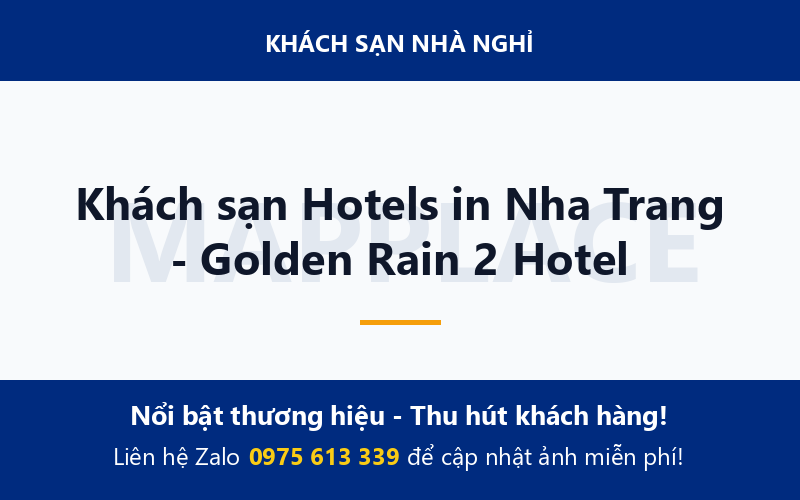 Khách sạn Hotels in Nha Trang - Golden Rain 2 Hotel