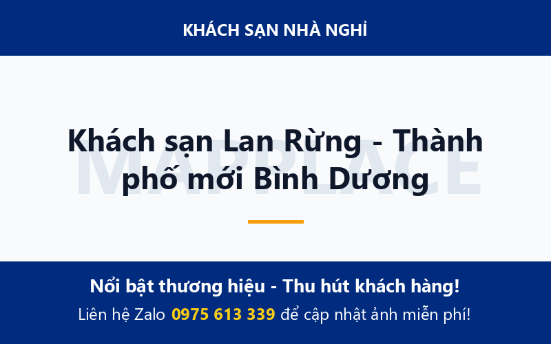 Khách sạn Lan Rừng - Thành phố mới Bình Dương